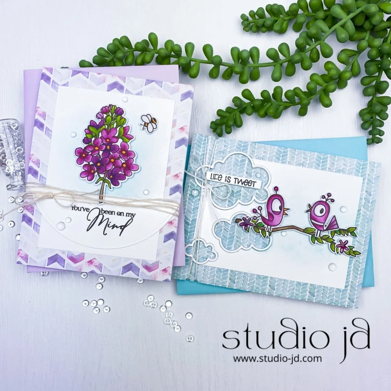 Close Up of My Cards in Scrapbook and Cards Today Magazine!