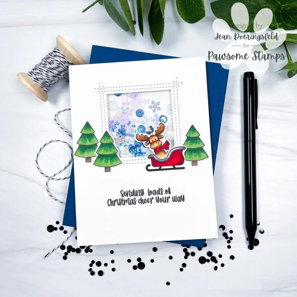 Sleigh Ride Shaker Card