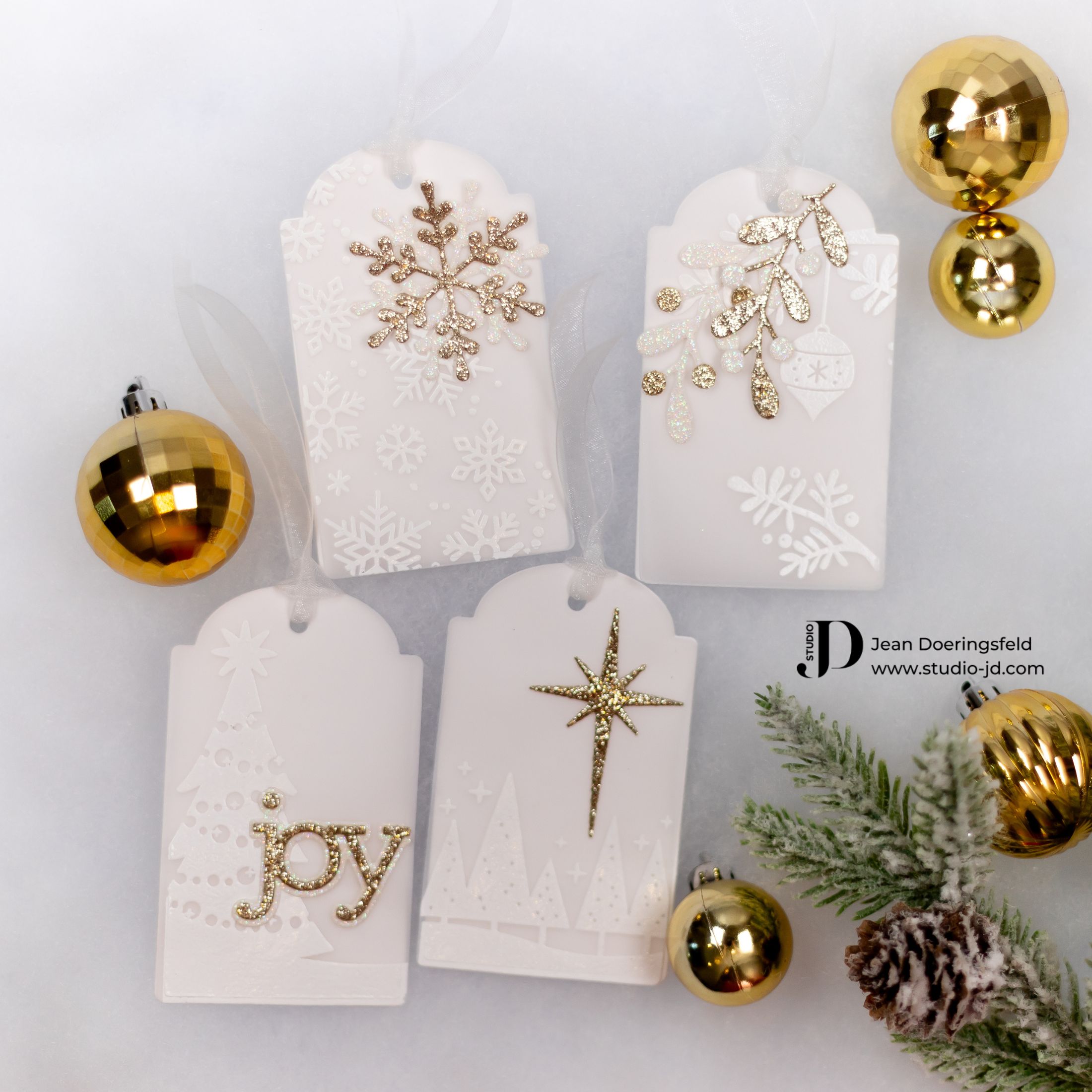 Embossed Joy Tag