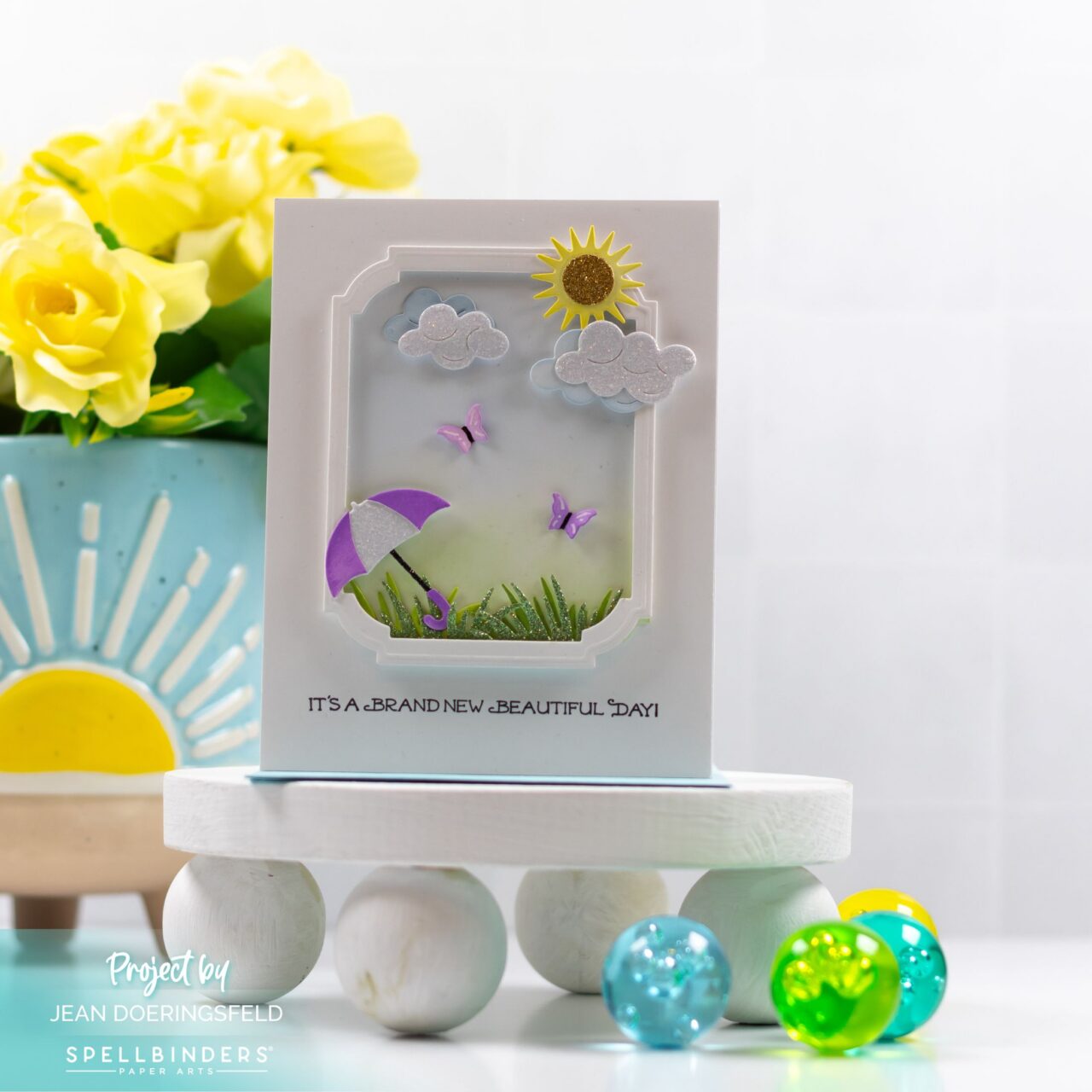 My Glitter Card Stock Minimalist Approach