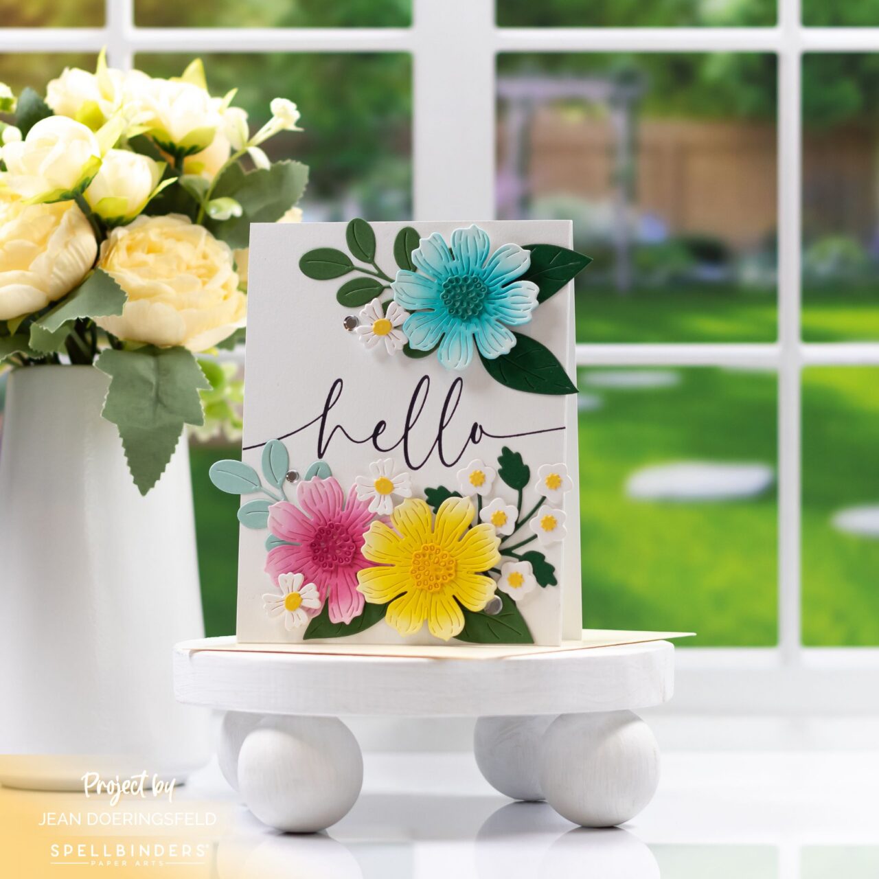Vivid Blooms Card #1:  Bold Color
