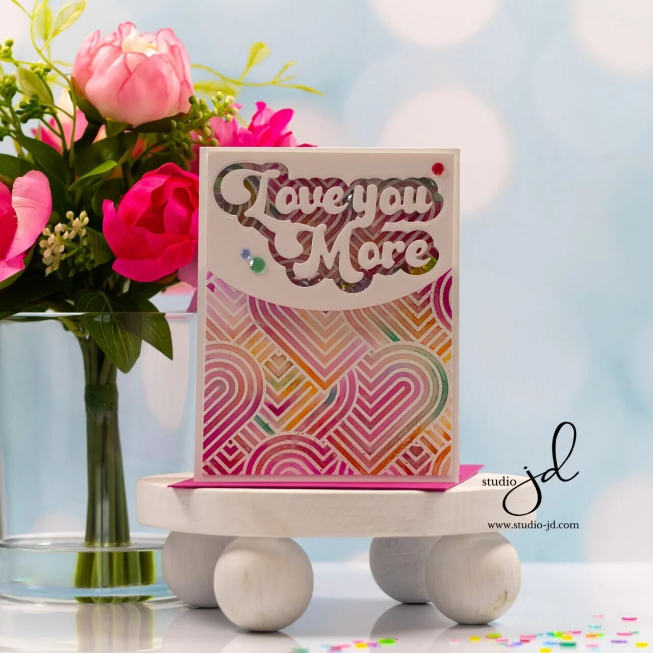 Love You More Shaker Card