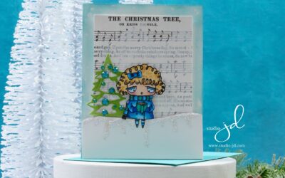 A Caroling Cutie in Winter Blues