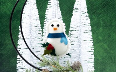 A Felt Snowman to Warm Your Heart