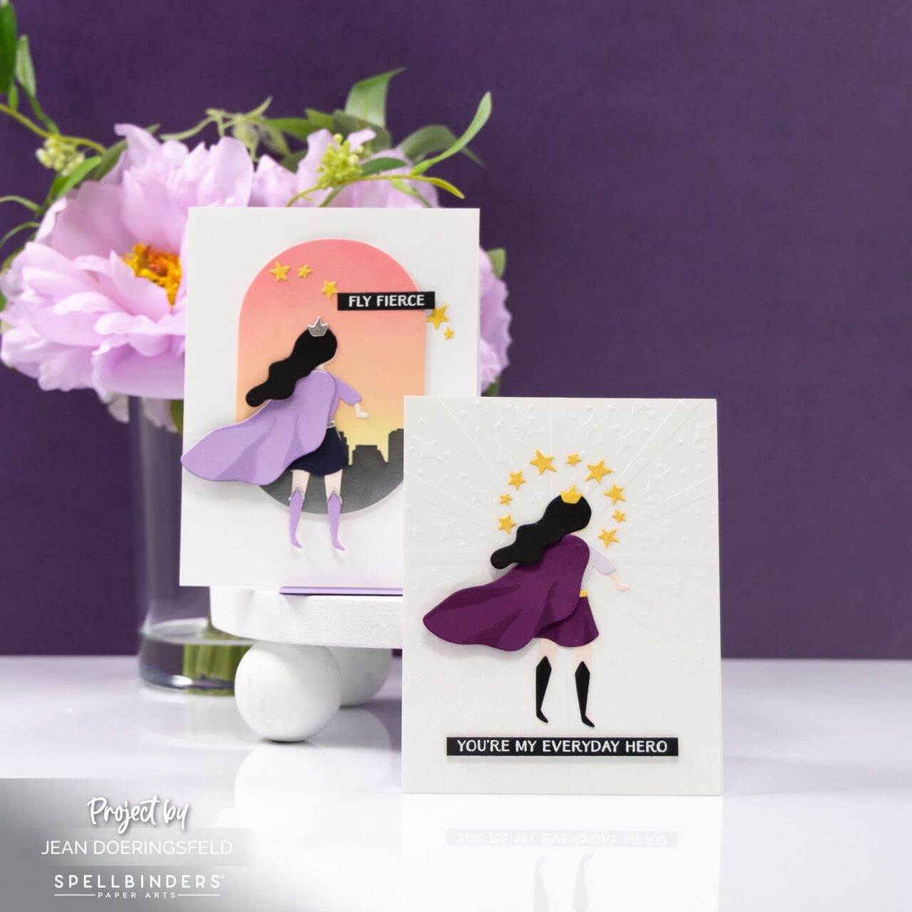 Two Superhero Card Designs